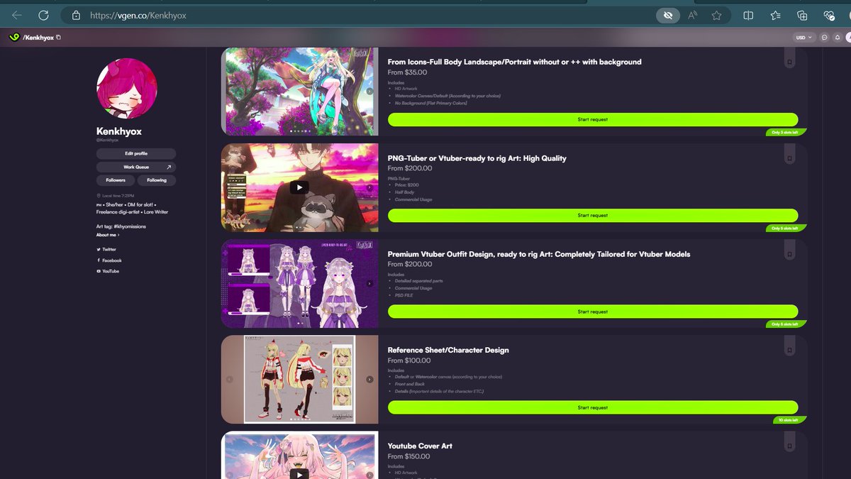 Kenkhyoxxu's tweet photo. 🌟 Ready to bring your creative projects to life? 🌟

I've got open slots on Vgen, and I can't wait to work with you! Whether you need art, design, or any creative service, let's make it happen together! 🎨✨

🔗 [https://t.co/OvN2r75ay1]

#CreativeServices #OpenSlots #Vgen https://t.co/msJt4S1Qx2