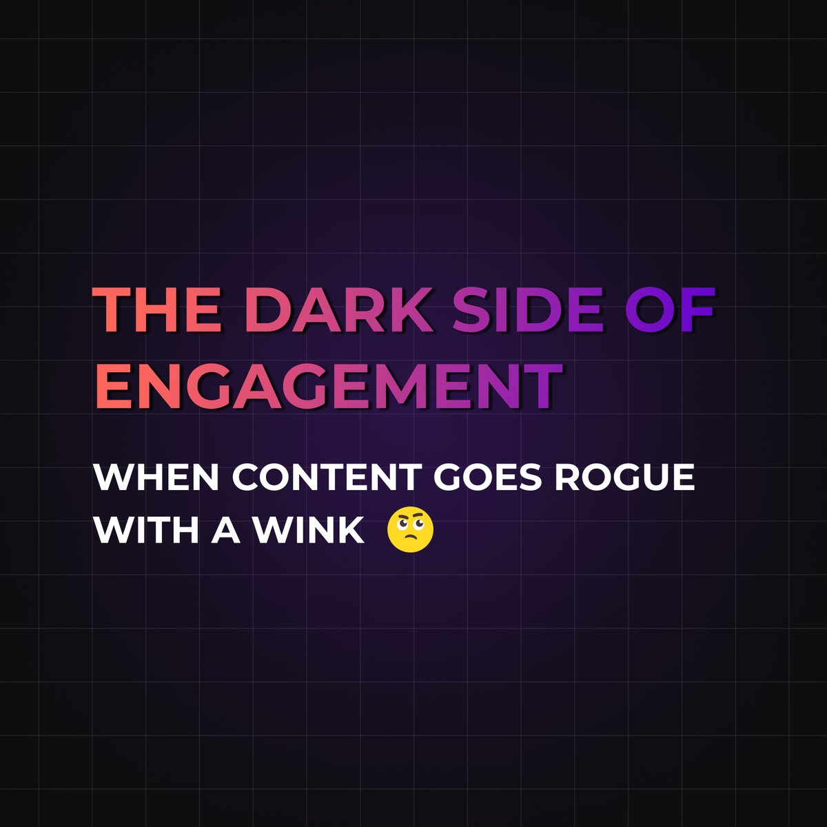 gohyperspace's tweet photo. Dare to be different. 😈Our new newsletter delves into cutting-edge content marketing, showing you how to captivate your audience without compromising your brand's integrity.
 Read: https://t.co/fBnPlURfAs… 

#contentmarketing #digitalstrategy #edgybrand #engagement https://t.co/tebVMeMX8k