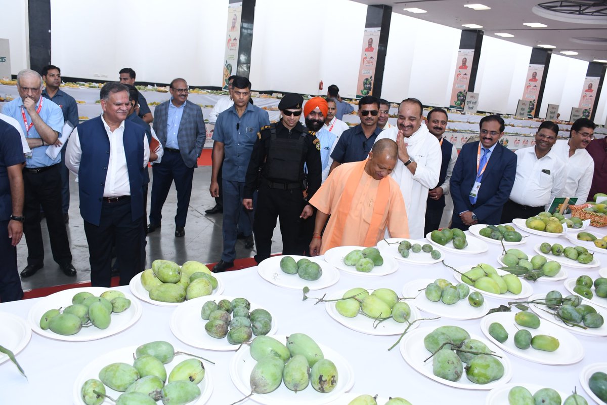 Manojkmr_singh's tweet photo. आज मा. मुख्यमंत्री श्री @myogiadityanath जी ने लखनऊ में आयोजित तीन दिवसीय 'उत्तर प्रदेश आम महोत्सव 2024' का उद्घाटन किया। इस आम महोत्सव में विभिन्न संस्थानों, विभागों व निजी उत्पादकों की ओर से 800 से अधिक आम की प्रजातियों का प्रदर्शन किया जा रहा है। 

उत्तर प्रदेश पूरे विश्व में आम की सर्वाधिक किस्मों का उत्पादन करता है। आम महोत्सव प्रदेश के आम की धरोहर को दुनियाभर में पहुंचाने का अभूतपूर्व कार्य कर रहा है।