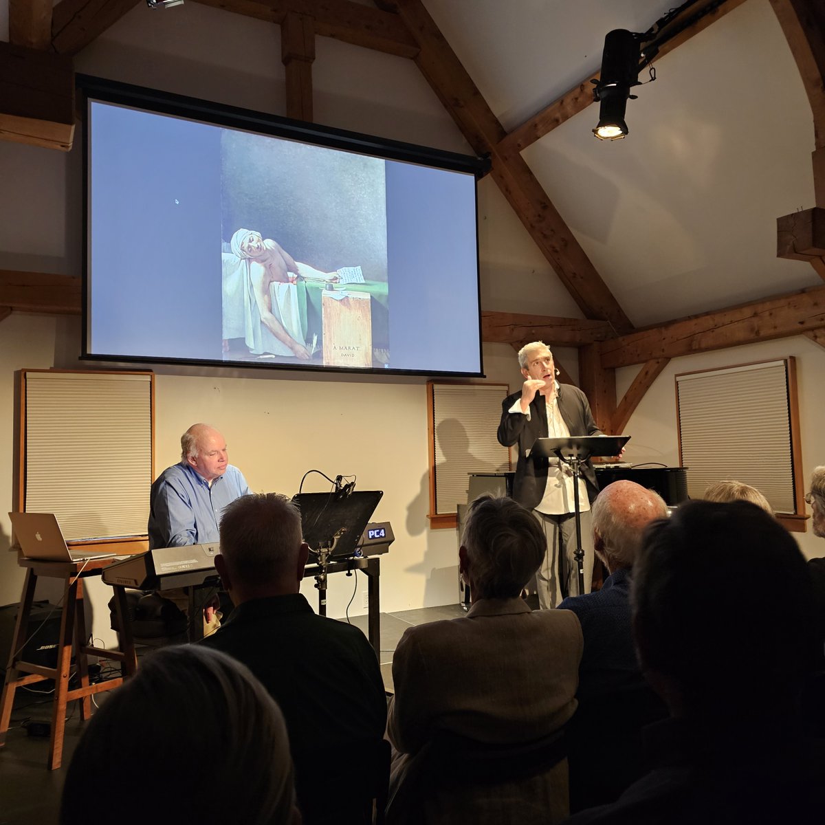 rblancopoet's tweet photo. Thank you to Paul Sullivan for hosting a magical evening and to all for this shared space with the amazing #BlueHill community.
#poetry #music #art https://t.co/wqLXTnTSx9
