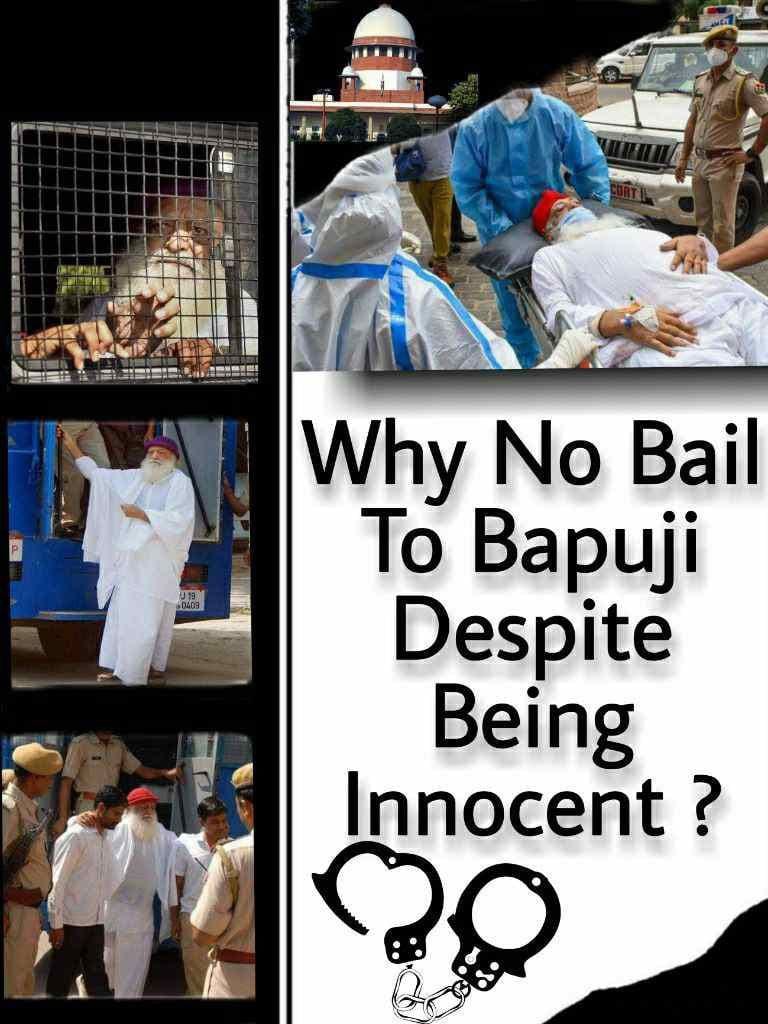 #शीघ्र_न्याय_मिले 
Sant Shri Asharamji Bapu निर्दोष हैं उनके केस के फर्जीपने को कई वकीलों ने कोर्ट में स्पष्ट किया है फिर भी बीमार वयोवृद्ध सन्त को जेल प्रताड़ना क्यों ❓कोर्ट शीघ्र रिहाई दे उनको।
Enough Is Enough