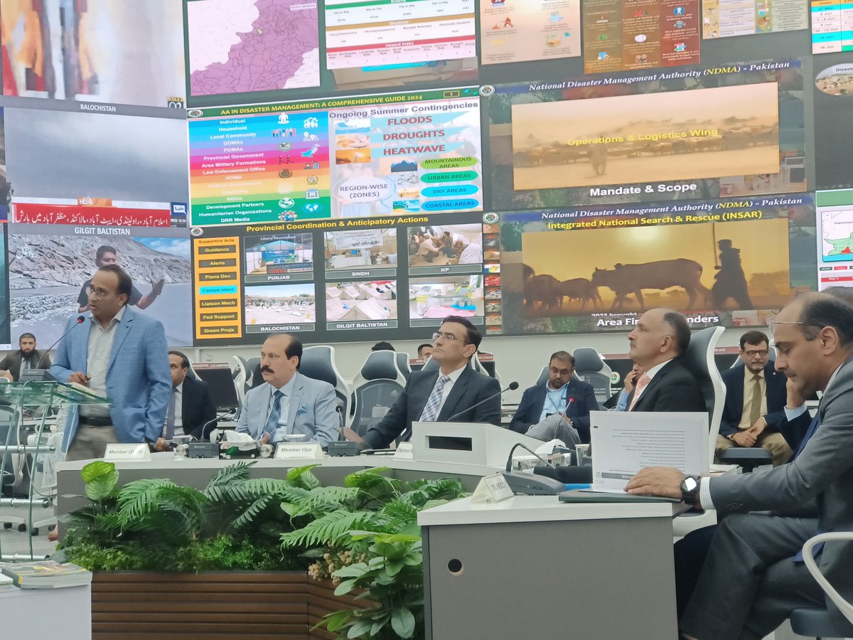 ActedPakistan's tweet photo. At the recent NEOC meeting at @ndmapk in Islamabad, Acted presented its planning for the anticipated 2024 monsoon season alongside other national and international organizations, highlighting the importance of collaboration for effective disaster response. 💪💪 https://t.co/YU2noZYIAo