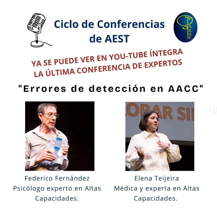 fedefergil's tweet photo. Ya está disponible en YouTube e Ivoox la conferencia de expertos en #altascapacidades "Errores de detección en #AACC " del Ciclo de Conferencias de #AEST en la que tuve el honor de participar como ponente junto a la Dra. Teijeira con la colaboración de @FundlaCaixa @aaccytalentos https://t.co/ieJfM0mGfD