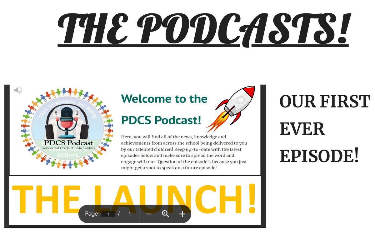 AND WE’RE LIVE! A huge congratulations to the Digi Leaders <a href="/PDCSPrimary/">PDCSPrimary</a> for launching the PDCS Podcast this morning, and for presenting it to each class in the upper school. More info will follow soon…so stay tuned! Download the first episode on our school website now! #Podcast