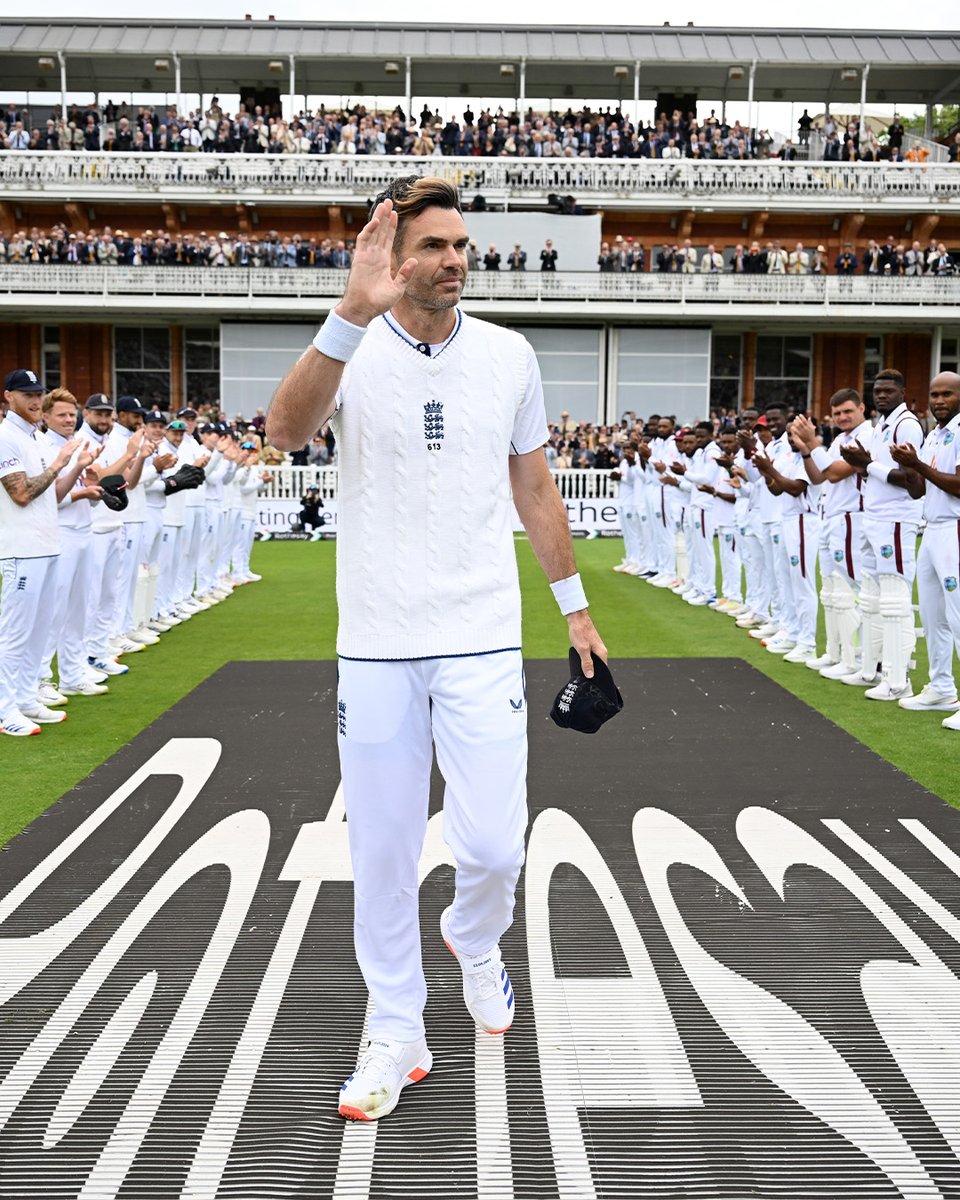 23Kishi's tweet photo. You'll always be an inspiration and idol for many players . Playing the toughest &amp; longest format of the game for 21 yrs as a fast bowler looks unreal but you did it with the same passion and perfection throughout your career.
Happy Retirement! Gonna Miss You🥺🙂
#JamesAnderson https://t.co/SOuAT8TZNO