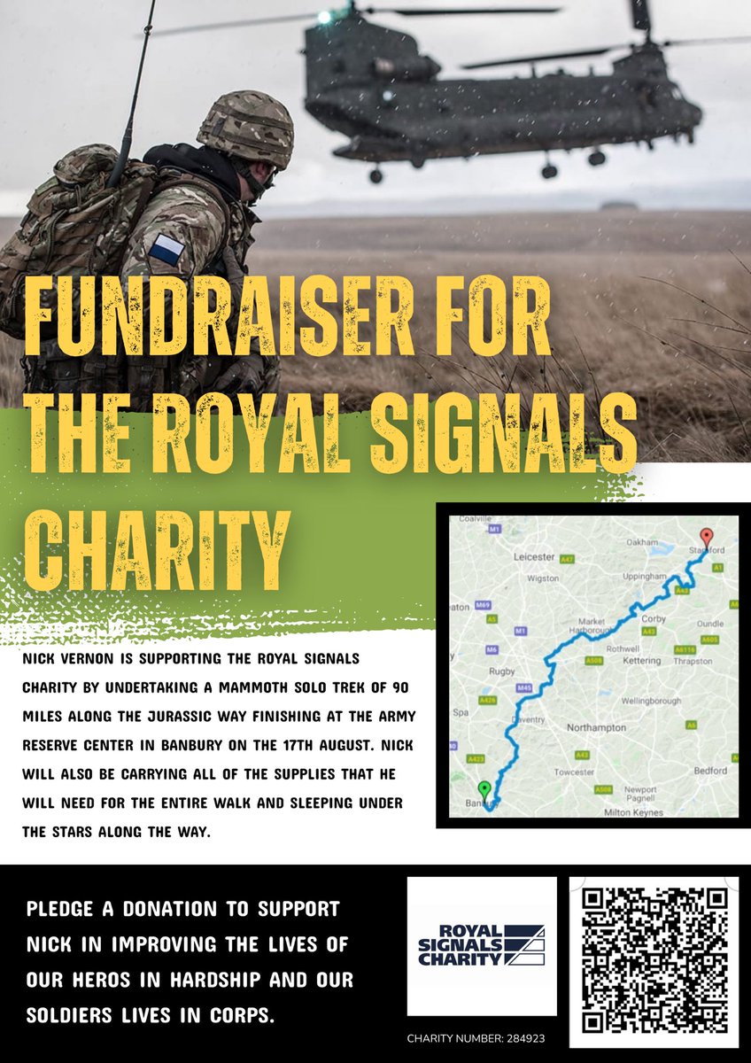 RSigsCharity's tweet photo. Follow along Nicks journey on @justgiving #RSC #fundraising https://t.co/pjD7Z0ospU