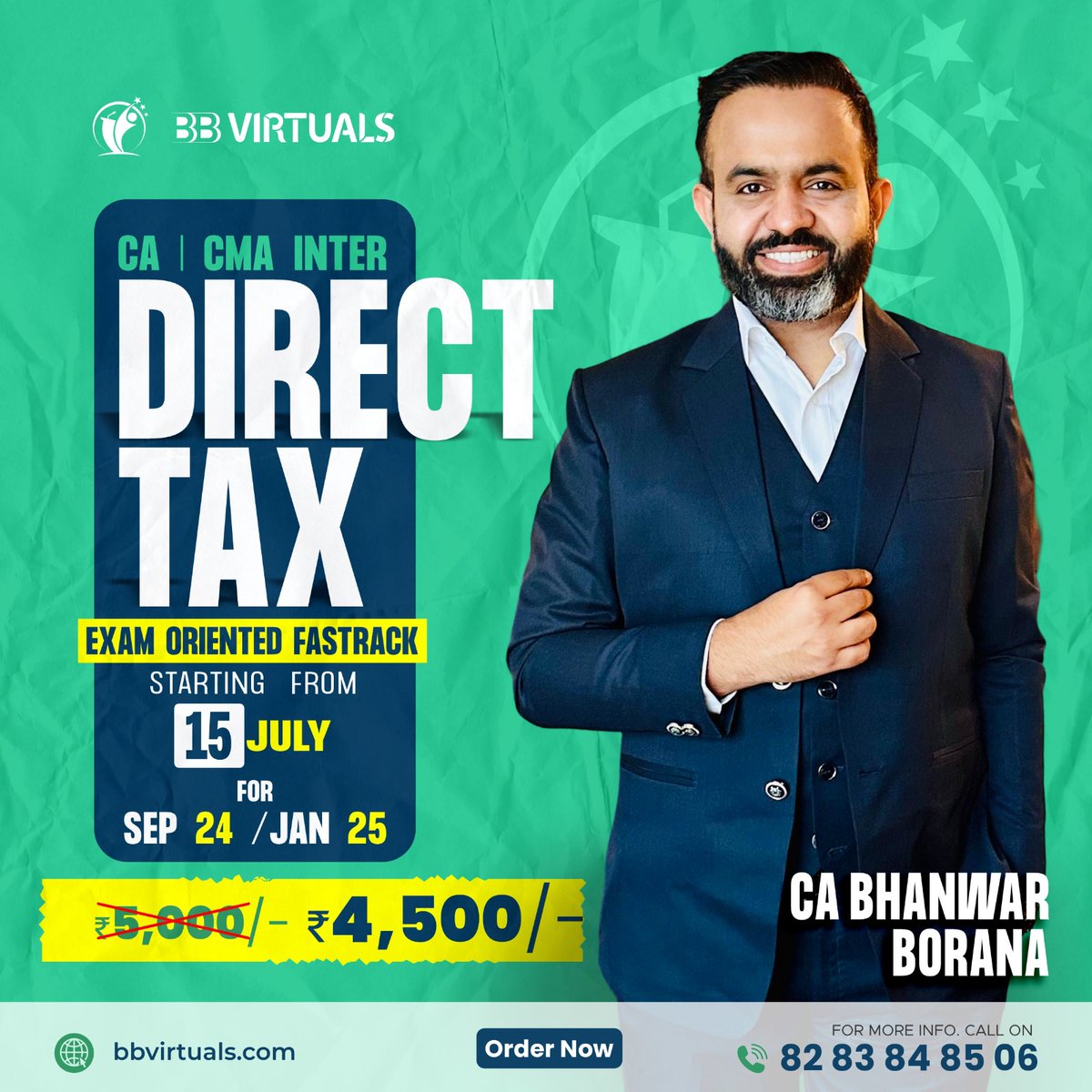 bb_virtuals's tweet photo. Hurry Up Now✨
.
CA/CMA Inter &amp; CA/CMA Final Online Lectures available on
https://t.co/fSbvQqIb1O visit now https://t.co/4k6f3rvnl4