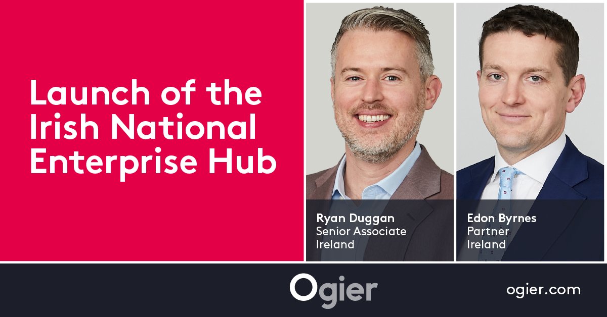 Ireland's new National Enterprise Hub is designed to streamline access to government supports for businesses. We outline the key aspects of this new venture: lnkd.in/egs2hQ_S

For more information contact us or visit ogier.com #corporatelaw #enterprise