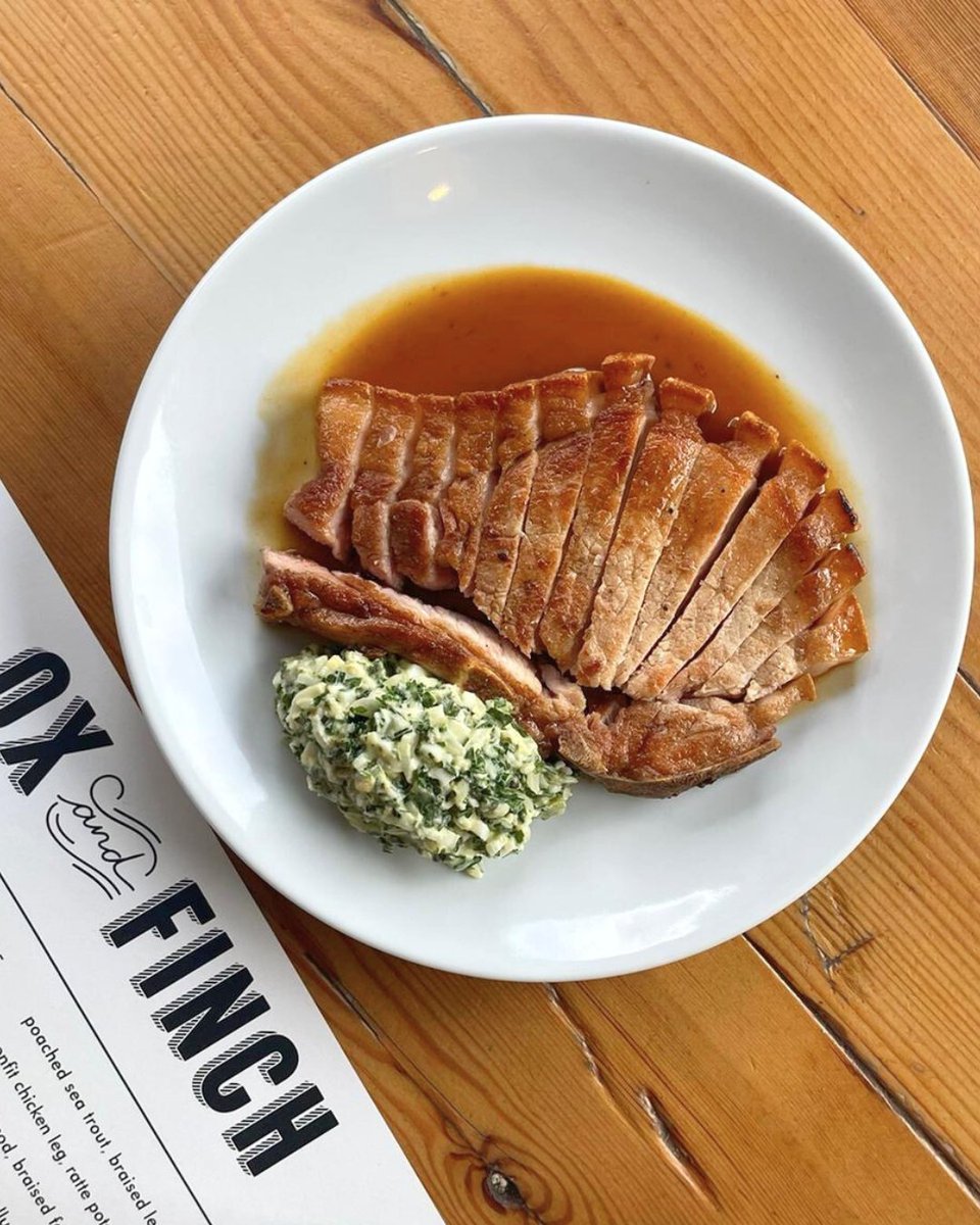 Another day, another special ✨ Pork chop, Espagnole sauce and Gribiche.

Our outdoor tables are available for walk-ins all day and night and fingers crossed will remain dry! Pork-chop Al Fresco anyone?

#OxandFinch #DailySpecial #BerkshirePorkChop