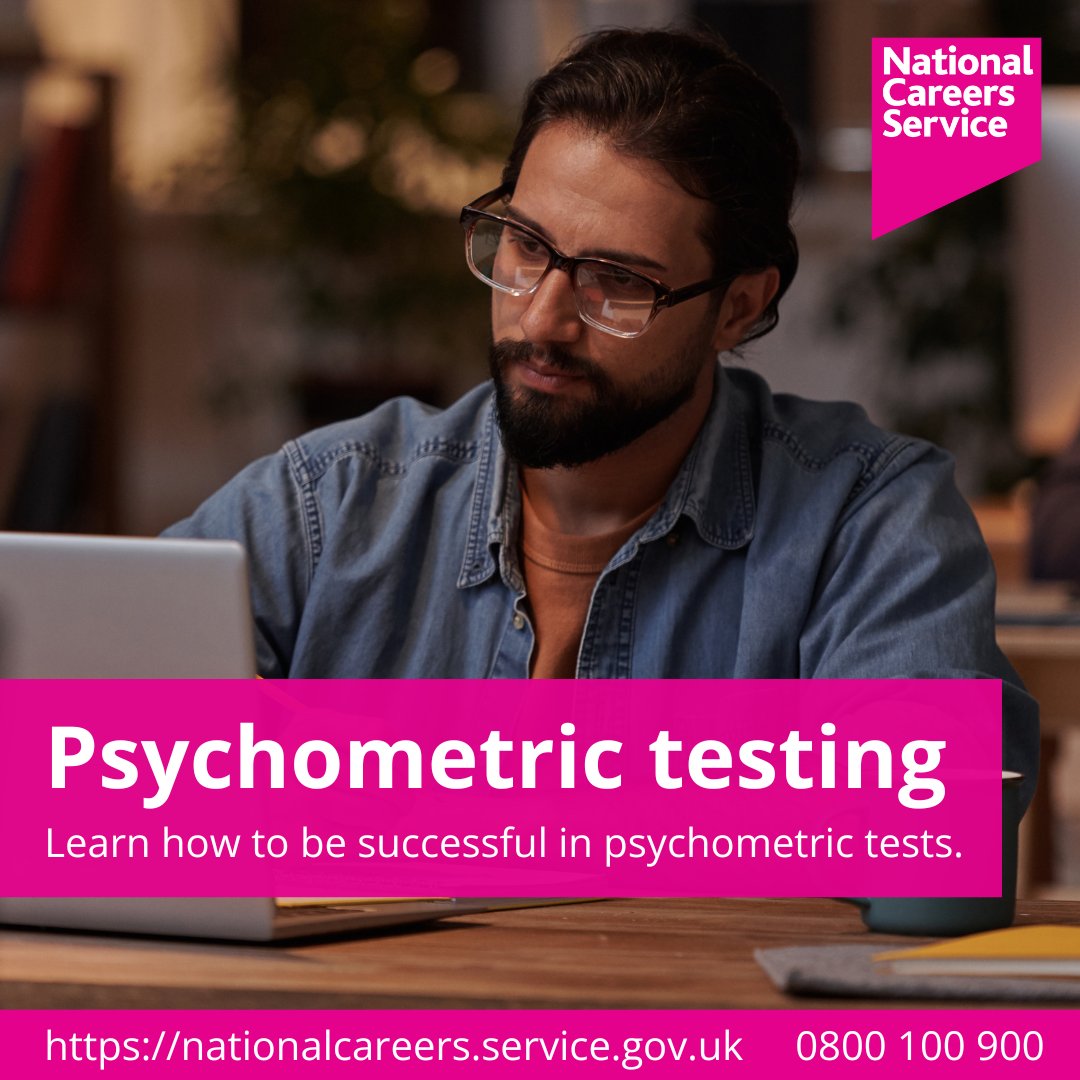 Recruiters sometimes use psychometric tests as part of their screening process. Learn more from a <a href="/NationalCareers/">National Careers</a> adviser by calling 0800 100 900 or go online to nationalcareers.service.gov.uk/careers-advice… 

#NorthLondonJobs