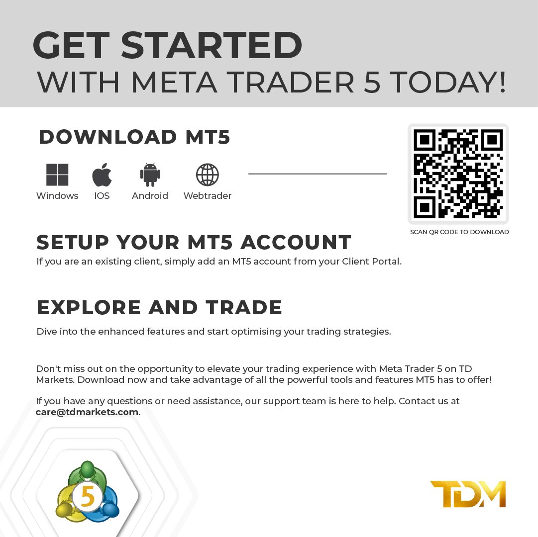 td_markets's tweet photo. Master the MetaTrader 5 Login Process!
Swipe through our step-by-step guide to seamlessly access your trading account on MT5.
Pro Tip: Double-check your login credentials to avoid errors.
#TDMarkets #MetaTrader5 #MT5 https://t.co/TZtF2JHQlL