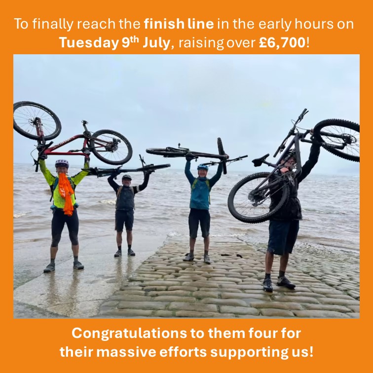 SmallStepsTweet's tweet image. A huge thank you to Shane, Justin, Simon and Nathan for their incredible efforts cycling 225 miles Coast to Coast and raising £6,768.72 for Small Steps!

They kept smiling all along despite the difficulty level of this iconic challenge! 👏🏼👏🏼👏🏼