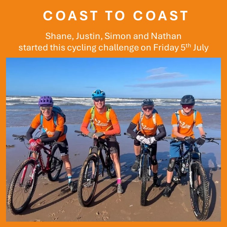 SmallStepsTweet's tweet image. A huge thank you to Shane, Justin, Simon and Nathan for their incredible efforts cycling 225 miles Coast to Coast and raising £6,768.72 for Small Steps!

They kept smiling all along despite the difficulty level of this iconic challenge! 👏🏼👏🏼👏🏼