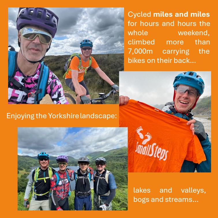 SmallStepsTweet's tweet image. A huge thank you to Shane, Justin, Simon and Nathan for their incredible efforts cycling 225 miles Coast to Coast and raising £6,768.72 for Small Steps!

They kept smiling all along despite the difficulty level of this iconic challenge! 👏🏼👏🏼👏🏼
