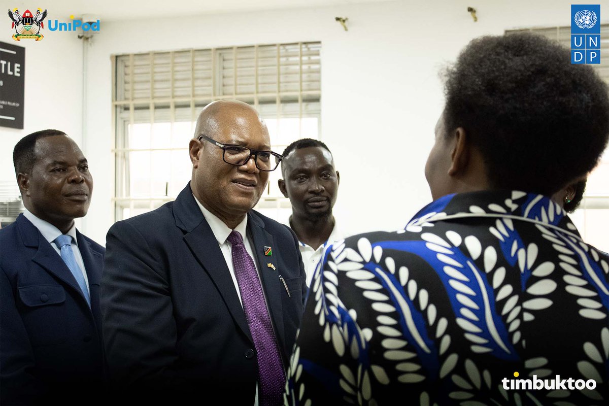 MakUnipod's tweet photo. Earlier last week, Namibia's High Commissioner to Uganda, Lebbius Tangeni Tobias, accompanied by a delegation from Namibia, visited the @MakUnipod  on Tuesday, July 2nd, 2024.
@Makerere @ProfNawangwe @UNDP @UNDPAfrica @UNDPUganda https://t.co/cq8YlIBVAp