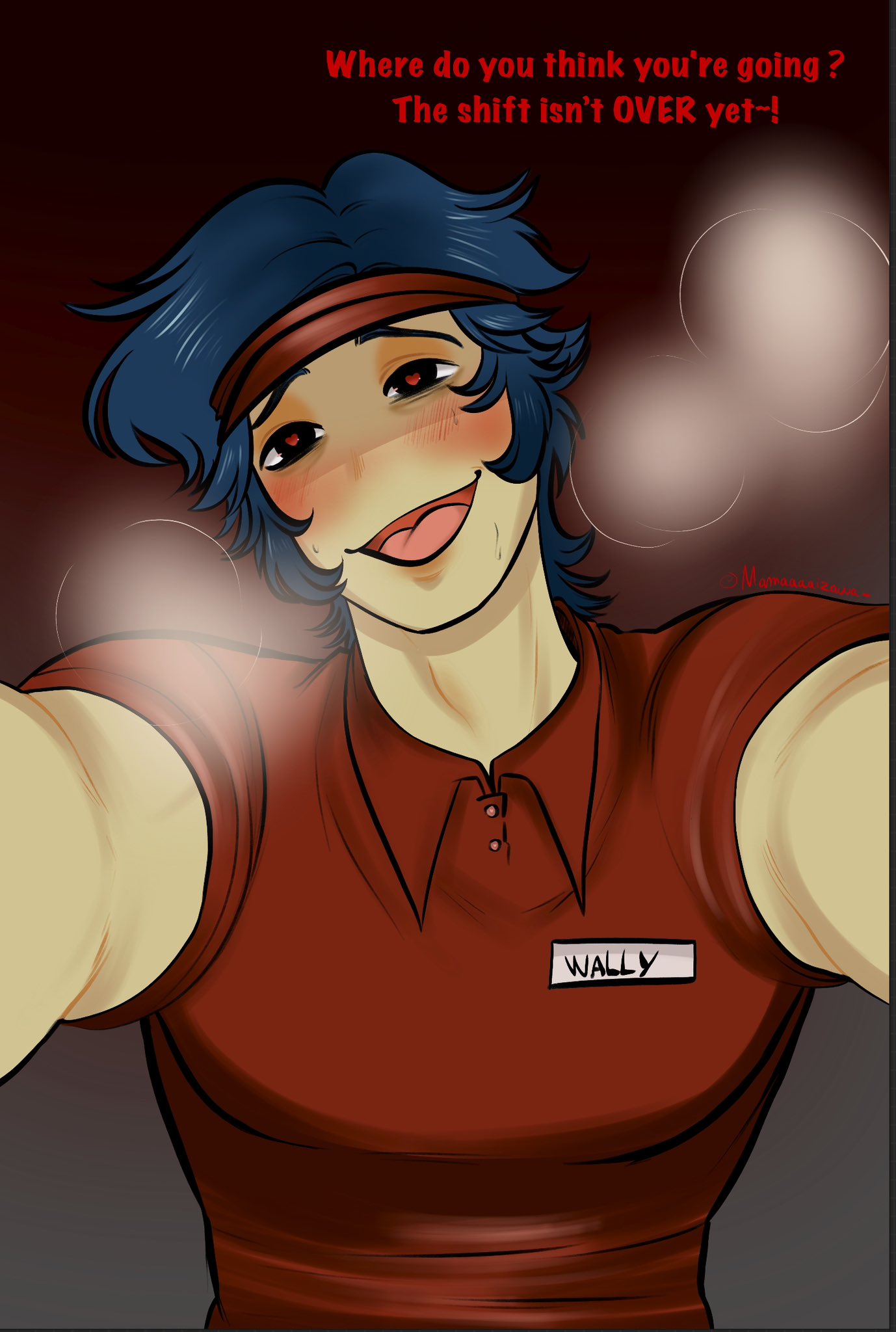 Mamaaaaizawa_(COMMISSION_OPEN) on X: Hehe ! Yandere FFM (fast food  manager) Wally~! (AU belongs to me !) welcomehomearg WelcomeHomeAU  WallyDarling WallyDarlingAU welcomehomeau t.coltfHrQckke  X