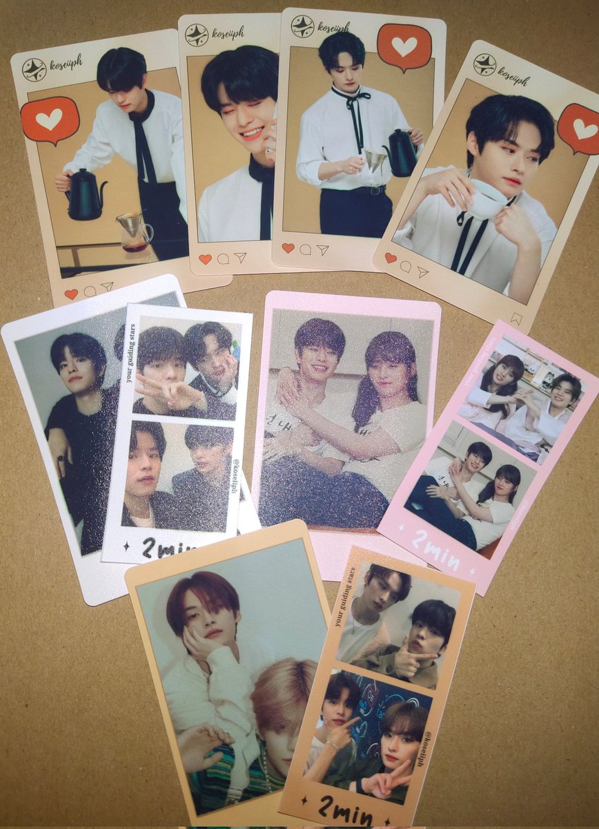 koseiiph's tweet photo. 📸☕ Actual photos of our freebies for @seungming_cafe cse

We'll be bringing some bentables as well. You may order in advance by filling out the cognito form in our bio, choose meet-up and select 2min CSE🐶🐱 

See you tomorrow bestays 😁❤

#승밍cafe #승밍cse https://t.co/9v9JbBcbsY