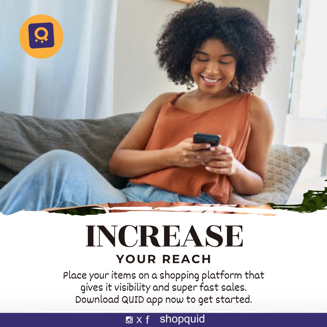 ShopQuid_'s tweet photo. Enjoy a a world of seamless shopping on your #1 online market place.👌
Shop QUID today!🥰

#quid
#ecommerce
#onlineshopping https://t.co/vOdlKeJ3Ri