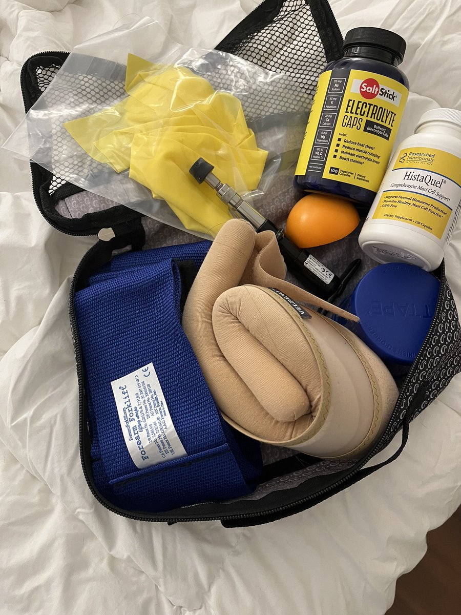 TheBendyPedMD's tweet photo. Tell me you’re packing for back to back conferences as a spoonie zebra without telling me. Excited to speak at @mcdiseasesunite #MastCellCon about #schoolaccommodations on Sunday, then at @TheEDSociety Global Learning Conference Saturday on PRISMs Junior Zebra Panel! #hEDS #MCAS https://t.co/St7gbqh3yh