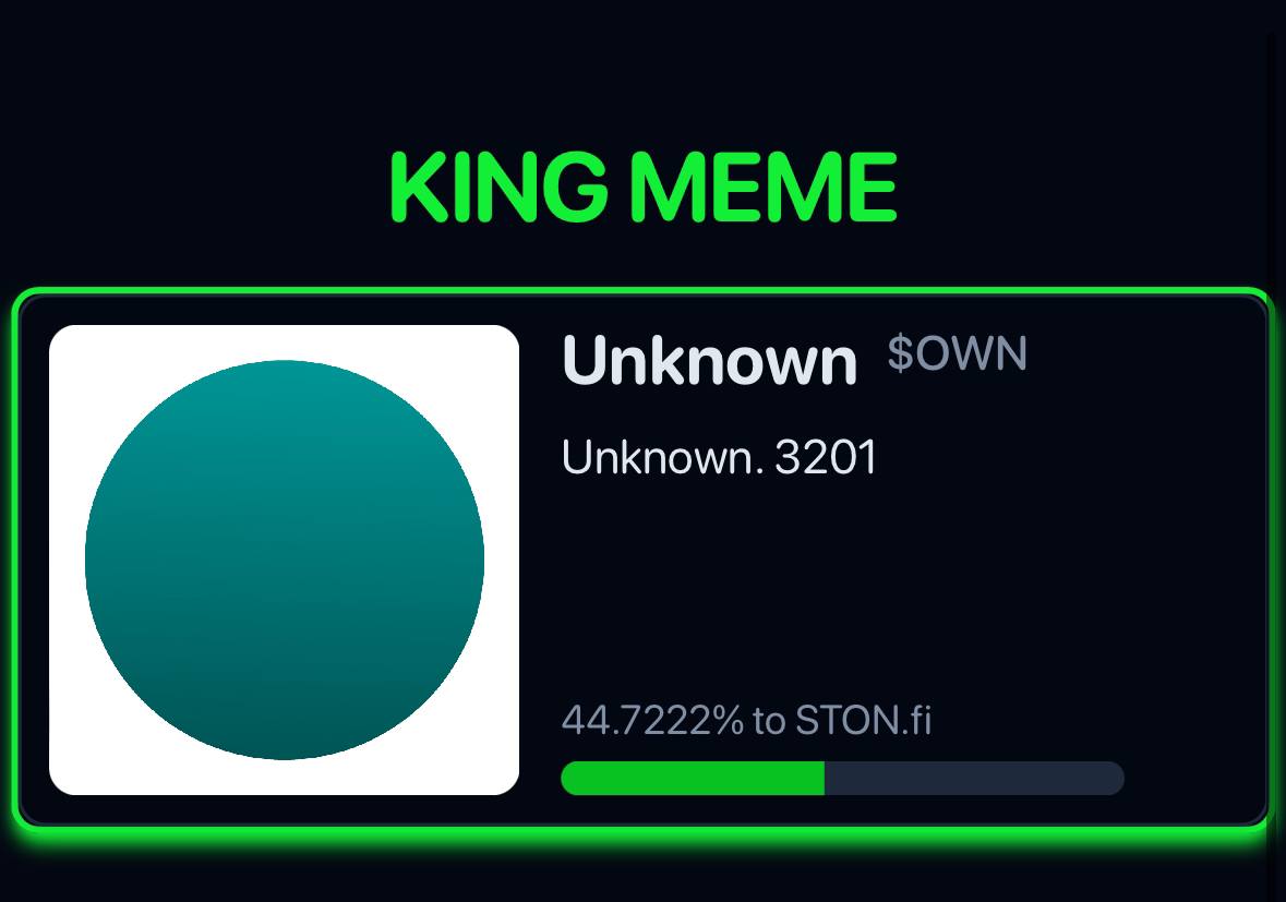 Who wants to $OWN? You're still early — Buy Unknown Meme and…

Make this Peach famous! 😆😂

👇👇👇

t.me/PumpersTGBot/a…

#ton #meme #pump