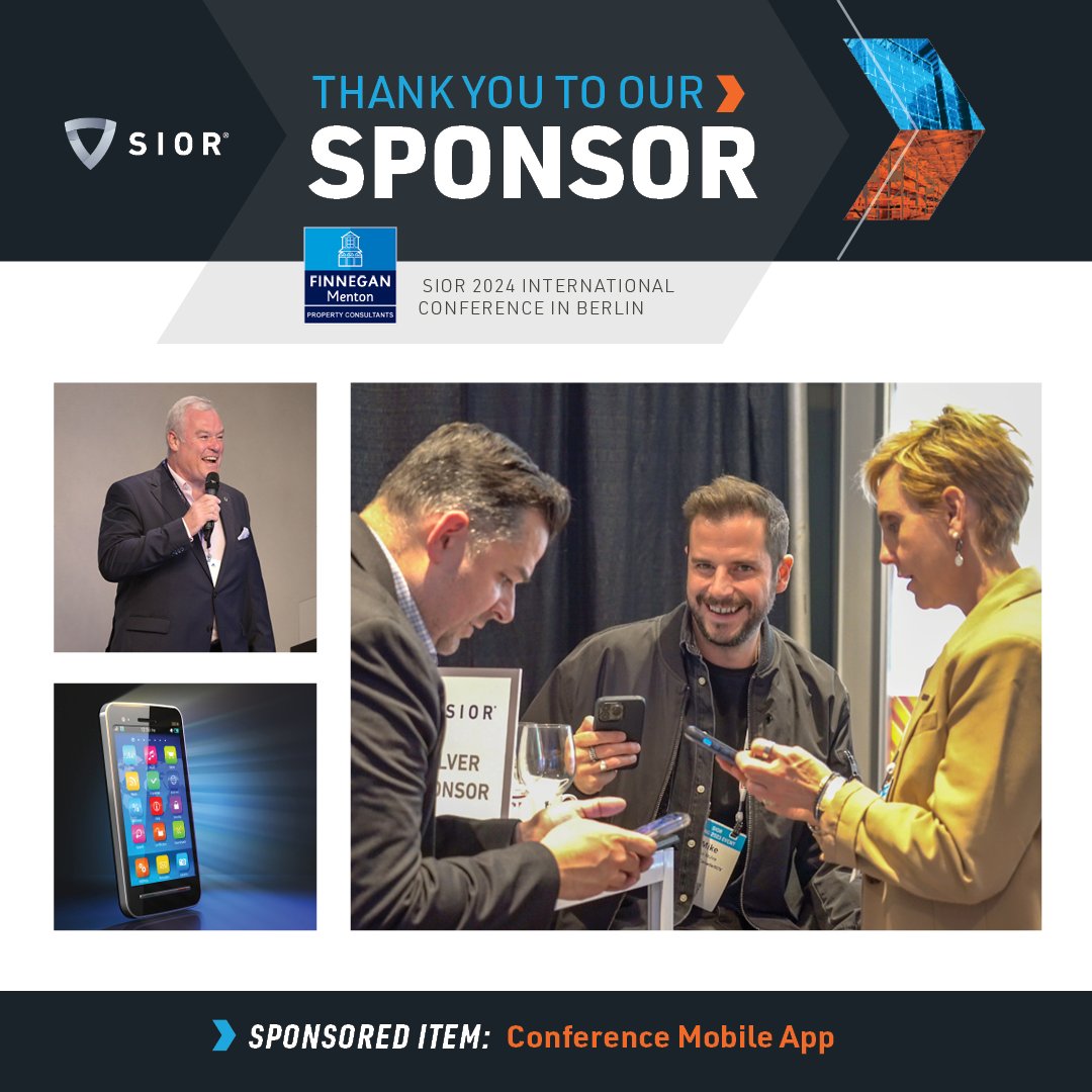 SIORglobal's tweet photo. Our unending gratitude to our sponsor, Finnegan Menton, for their generous support of SIOR's International Conference in Berlin. It's sure to be an unforgettable time. Thank you!

#SIOR #CRE #sponsors #SIORBerlin2024 #CREEvent #RealEstateConference https://t.co/aD5EKtFVXR