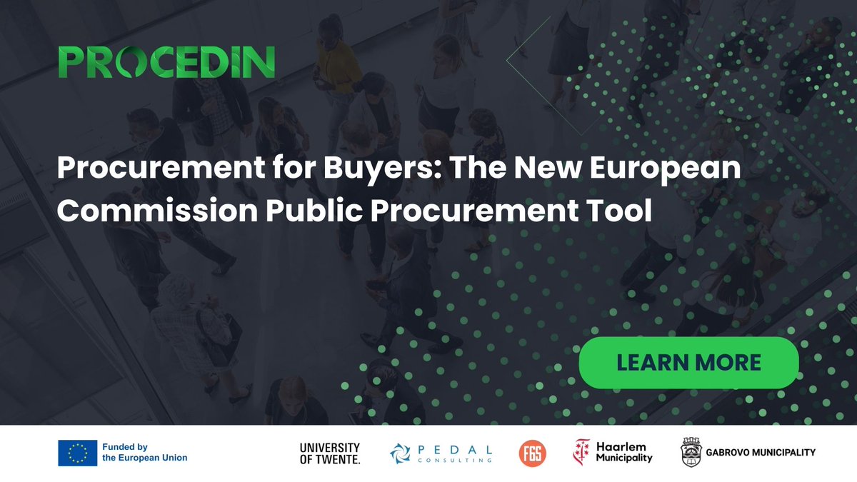 🌟 The European Commission has just launched “Procurement for Buyers”, a new tool that will help to simplify public procurement processes in the EU!

ℹ Check out the details:
procedin.eu/2024/07/procur…
