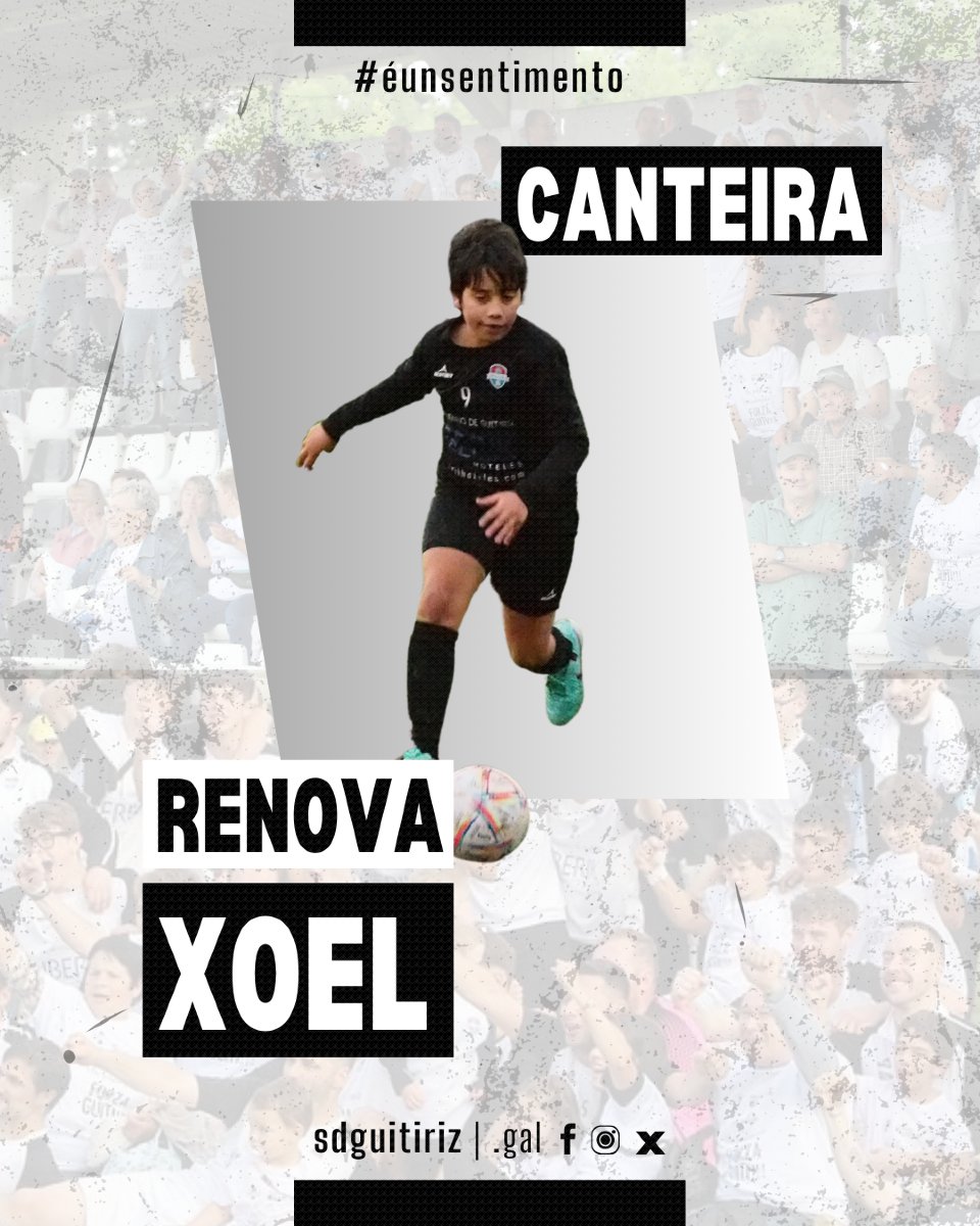 Que contentos nos pon seguir anunciando as renovacións da nosa #Canteira! ⚽

Lucía, a primeira goleadora feminina da historia da #SDGuitiriz, Mateo Paz, Brais e Xoel seguirán xogando no Guiti! 

#éunsentimento🤍