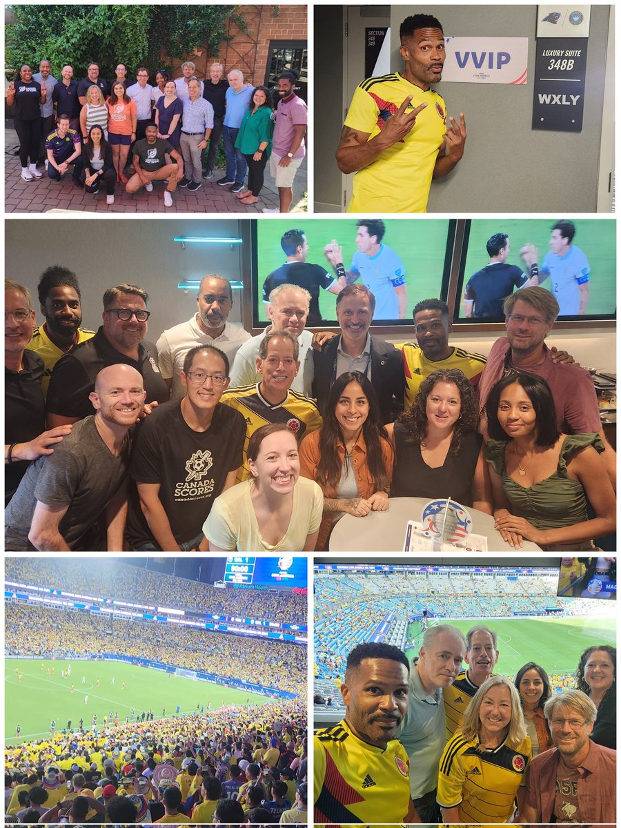 The America SCORES board &amp; leaders from our 13 affiliates gathered in NC to collaborate. Thanks to the generosity of our new partner Concacaf, we were also able to enjoy the Copa semifinal game in VIP suite style. The real VIPs are our young poet-athletes and coaches.