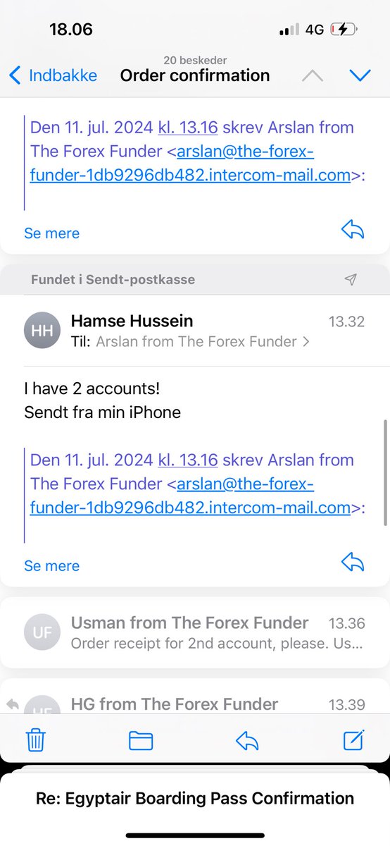 Hamse51874496's tweet photo. THE CONCLUSION IS The Forex Funder is SCAMMING and I have bulletproof proof for that! Look at the screenshots and read the story! @TheForexFunder 

SEE THE COMMENTS FOR ALL SCREENSHOTS!

I bought an account 31 october 2023. Back then I was still learning how to trade so I was not going all In on the account and was only taking few trades with really low risk so I wouldnt blow it while learning. Time pass by and as all know we got migrated to match trader from mt5. 
I sent all the proof we had to send back then and got my 2 accounts back (bought another one a month after because of the low pricing/promo). 

A few weeks ago I passed my phase 1 on the first 100k account I bought. This tuesday the 9th july I passed my phase 2. And bear In mind I have proof of everything. Then I had to do the verification and I sent everything in and all of a sudden I get a mail that my account is breached because of inactivity which first of all makes no sense since I always had the account, passed phase 1 and 2. I text the support and they start questioning me how my account is still active since October in a way if it is impossible to do so. I tell them the reason behind as I wrote in the top of this and told them there is also no time limit so I can use as long as I want. 

They ask for more proof as order receipts because they start saying some people got accounts they was not supposed to get after the migration but I have my thing on lock so I provide any proof, order receipts and everything to them. And I end up getting this mail word for word. 

“Upon checking, your account was migrated and proofs provided were inadequate so accounts team decided to breach the account.”

And bear in mind. 1. I have every proof. 2. How can I have traded on this account for this long, pass phase 1, get a new account, pass phase 2, send them every proof and still get breached with absolutely no reason, funny right. I still didn’t get a reason? So stay far far far away and don’t use your time trying to pass anything with them. 

Further more I make a ticket on their discord and get in touch with a moderator and explain everything. 
And his first excuse is that apparently I got my account because of a system error when migrating was happening because apparently there was no active accounts from October, like I didn’t payed for the accounts I had right now and after some texts I provide him with proof that I payed for both accounts from my bank. After he got that proof he asks me for a screenshot of my dashboard from around mid February to proof I had the accounts active months after I bought which I find really odd but luckily I had pictures of my accounts from 5th march so he got proof again. 

After that he asks why and how I had access to the old dashboard when migrating happened between 29 feb to 4 march. I had to show proof again that I spoke with support in the last week in march about I hadn’t got access to the new dashboard. Now he got proof for every single question he asked me and
as I thought I did a good job to provide proof for every question he tells me that all accounts bought pre January was not eligible for migration from MT5 to Match trader. That is the most crazy thing I heard and as it couldn’t be more funny that is, of course, the only question he didn’t want to answer me and now he deleted the ticket and both my accounts are breached on my dashboard. 

Now I’m standing here with two breached accounts even though I just passed phase 1 and 2 with 100k and was waiting for my funded AND my 200k account in phase 1. 

@TheForexFunder 
@kimmeltrading 
@WaqarAsim10 
@SwaggyCTV 
@RajaBanks