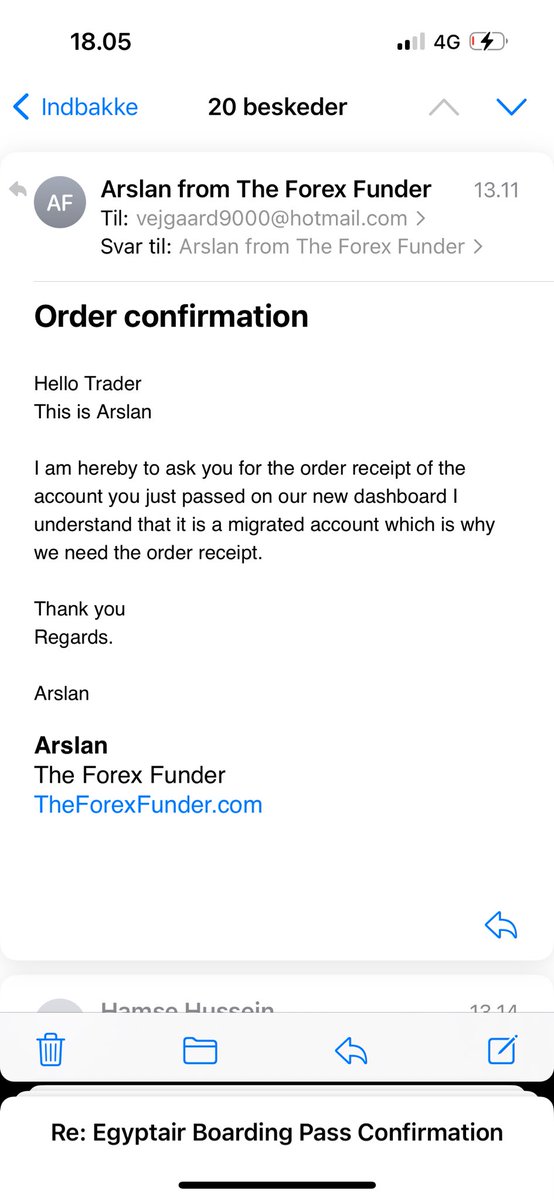 Hamse51874496's tweet photo. THE CONCLUSION IS The Forex Funder is SCAMMING and I have bulletproof proof for that! Look at the screenshots and read the story! @TheForexFunder 

SEE THE COMMENTS FOR ALL SCREENSHOTS!

I bought an account 31 october 2023. Back then I was still learning how to trade so I was not going all In on the account and was only taking few trades with really low risk so I wouldnt blow it while learning. Time pass by and as all know we got migrated to match trader from mt5. 
I sent all the proof we had to send back then and got my 2 accounts back (bought another one a month after because of the low pricing/promo). 

A few weeks ago I passed my phase 1 on the first 100k account I bought. This tuesday the 9th july I passed my phase 2. And bear In mind I have proof of everything. Then I had to do the verification and I sent everything in and all of a sudden I get a mail that my account is breached because of inactivity which first of all makes no sense since I always had the account, passed phase 1 and 2. I text the support and they start questioning me how my account is still active since October in a way if it is impossible to do so. I tell them the reason behind as I wrote in the top of this and told them there is also no time limit so I can use as long as I want. 

They ask for more proof as order receipts because they start saying some people got accounts they was not supposed to get after the migration but I have my thing on lock so I provide any proof, order receipts and everything to them. And I end up getting this mail word for word. 

“Upon checking, your account was migrated and proofs provided were inadequate so accounts team decided to breach the account.”

And bear in mind. 1. I have every proof. 2. How can I have traded on this account for this long, pass phase 1, get a new account, pass phase 2, send them every proof and still get breached with absolutely no reason, funny right. I still didn’t get a reason? So stay far far far away and don’t use your time trying to pass anything with them. 

Further more I make a ticket on their discord and get in touch with a moderator and explain everything. 
And his first excuse is that apparently I got my account because of a system error when migrating was happening because apparently there was no active accounts from October, like I didn’t payed for the accounts I had right now and after some texts I provide him with proof that I payed for both accounts from my bank. After he got that proof he asks me for a screenshot of my dashboard from around mid February to proof I had the accounts active months after I bought which I find really odd but luckily I had pictures of my accounts from 5th march so he got proof again. 

After that he asks why and how I had access to the old dashboard when migrating happened between 29 feb to 4 march. I had to show proof again that I spoke with support in the last week in march about I hadn’t got access to the new dashboard. Now he got proof for every single question he asked me and
as I thought I did a good job to provide proof for every question he tells me that all accounts bought pre January was not eligible for migration from MT5 to Match trader. That is the most crazy thing I heard and as it couldn’t be more funny that is, of course, the only question he didn’t want to answer me and now he deleted the ticket and both my accounts are breached on my dashboard. 

Now I’m standing here with two breached accounts even though I just passed phase 1 and 2 with 100k and was waiting for my funded AND my 200k account in phase 1. 

@TheForexFunder 
@kimmeltrading 
@WaqarAsim10 
@SwaggyCTV 
@RajaBanks