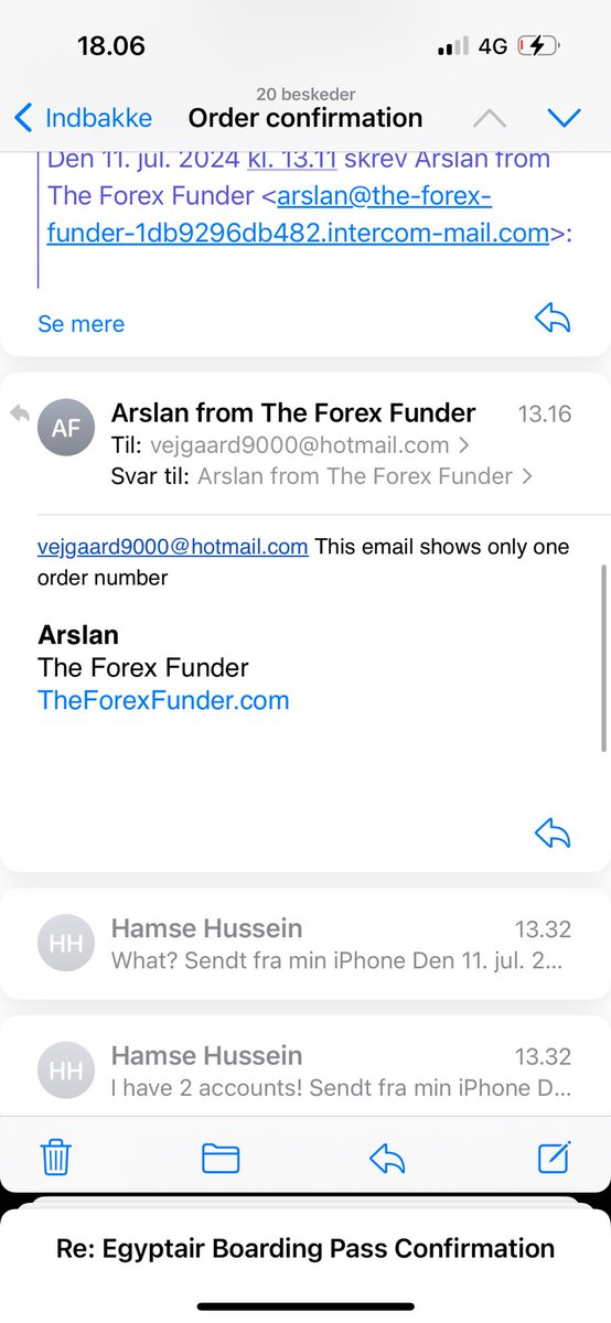 Hamse51874496's tweet photo. THE CONCLUSION IS The Forex Funder is SCAMMING and I have bulletproof proof for that! Look at the screenshots and read the story! @TheForexFunder 

SEE THE COMMENTS FOR ALL SCREENSHOTS!

I bought an account 31 october 2023. Back then I was still learning how to trade so I was not going all In on the account and was only taking few trades with really low risk so I wouldnt blow it while learning. Time pass by and as all know we got migrated to match trader from mt5. 
I sent all the proof we had to send back then and got my 2 accounts back (bought another one a month after because of the low pricing/promo). 

A few weeks ago I passed my phase 1 on the first 100k account I bought. This tuesday the 9th july I passed my phase 2. And bear In mind I have proof of everything. Then I had to do the verification and I sent everything in and all of a sudden I get a mail that my account is breached because of inactivity which first of all makes no sense since I always had the account, passed phase 1 and 2. I text the support and they start questioning me how my account is still active since October in a way if it is impossible to do so. I tell them the reason behind as I wrote in the top of this and told them there is also no time limit so I can use as long as I want. 

They ask for more proof as order receipts because they start saying some people got accounts they was not supposed to get after the migration but I have my thing on lock so I provide any proof, order receipts and everything to them. And I end up getting this mail word for word. 

“Upon checking, your account was migrated and proofs provided were inadequate so accounts team decided to breach the account.”

And bear in mind. 1. I have every proof. 2. How can I have traded on this account for this long, pass phase 1, get a new account, pass phase 2, send them every proof and still get breached with absolutely no reason, funny right. I still didn’t get a reason? So stay far far far away and don’t use your time trying to pass anything with them. 

Further more I make a ticket on their discord and get in touch with a moderator and explain everything. 
And his first excuse is that apparently I got my account because of a system error when migrating was happening because apparently there was no active accounts from October, like I didn’t payed for the accounts I had right now and after some texts I provide him with proof that I payed for both accounts from my bank. After he got that proof he asks me for a screenshot of my dashboard from around mid February to proof I had the accounts active months after I bought which I find really odd but luckily I had pictures of my accounts from 5th march so he got proof again. 

After that he asks why and how I had access to the old dashboard when migrating happened between 29 feb to 4 march. I had to show proof again that I spoke with support in the last week in march about I hadn’t got access to the new dashboard. Now he got proof for every single question he asked me and
as I thought I did a good job to provide proof for every question he tells me that all accounts bought pre January was not eligible for migration from MT5 to Match trader. That is the most crazy thing I heard and as it couldn’t be more funny that is, of course, the only question he didn’t want to answer me and now he deleted the ticket and both my accounts are breached on my dashboard. 

Now I’m standing here with two breached accounts even though I just passed phase 1 and 2 with 100k and was waiting for my funded AND my 200k account in phase 1. 

@TheForexFunder 
@kimmeltrading 
@WaqarAsim10 
@SwaggyCTV 
@RajaBanks