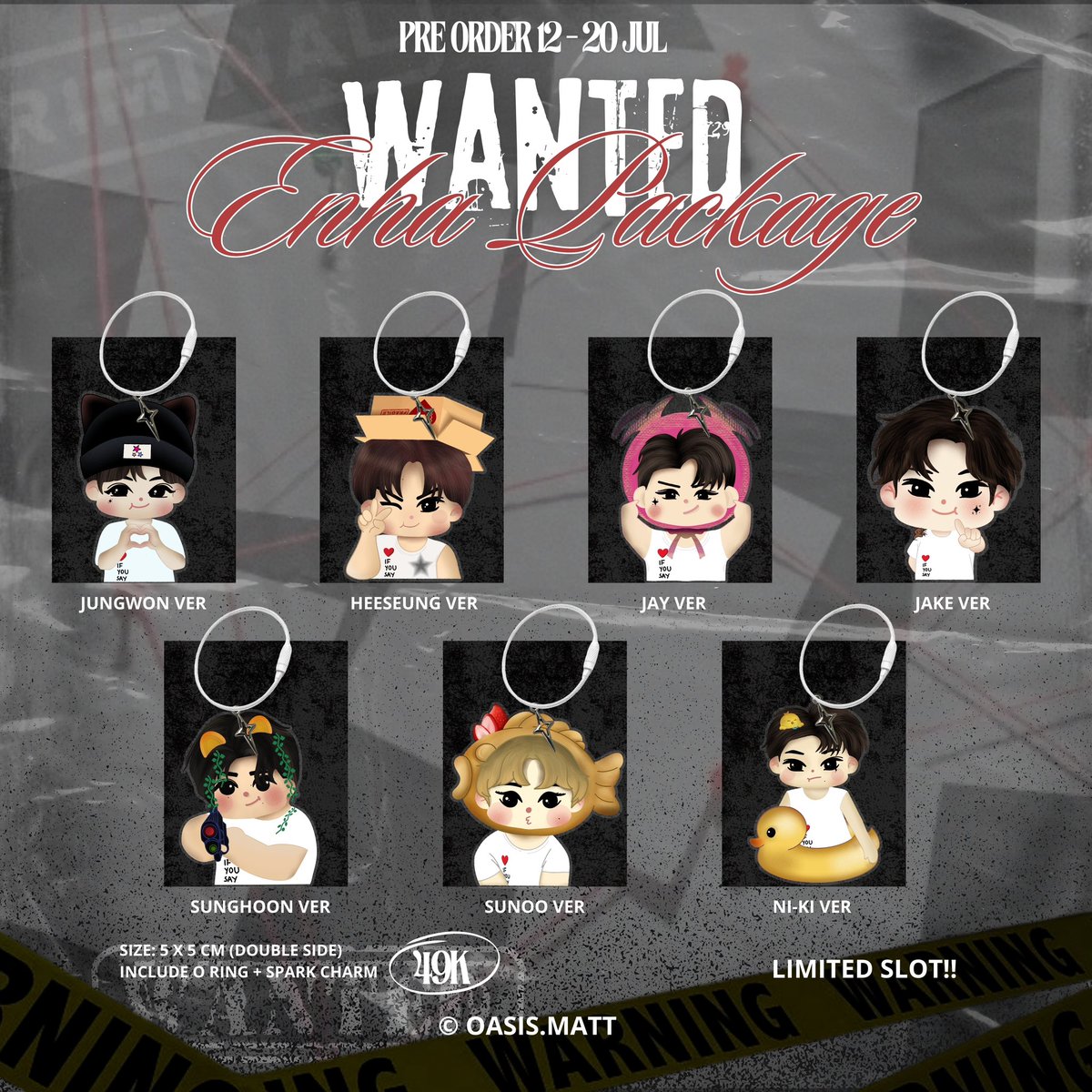 oasismattstudio's tweet image. Pre order Photocard Holder &amp;amp; Keychain 👀🍅
By oasis.matt

PO sebelum enhypen konser
📅 12 - 20 Juli
🍅 order &amp;gt;forms.gle/ho27JDd2cL492Y…
Inc all yaa

👀freebies u/ 5 orang pertama👀
Feel free to ask 🙌🏻