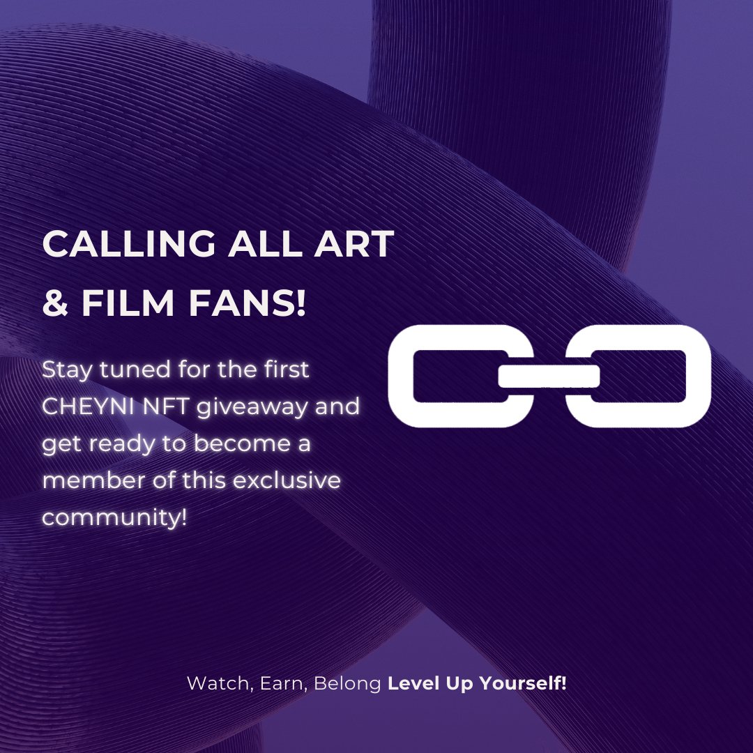 cheyni_io's tweet photo. Get ready for a new way to enjoy watching with CHEYNI! 🥳 Earn tokens and exclusive collection cards while you watch and trade with others. 😎 Watch, earn, belong - level up yourself! #CHEYNI #WatchAndEarn https://t.co/eYcv6ajCbM
