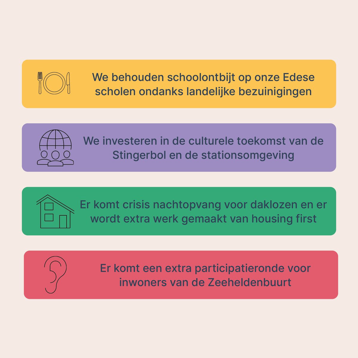 🗣️”Het beste onderwijs, humane opvang van daklozen en een levendige culturele sector. Dat is waar D66 zich hard voor maakt” 

- <a href="/samelfvering/">Sam Elfvering</a> - Fractievoorzitter 
D66 Ede 

Deze week sprak de gemeenteraad over de perspectiefnota en de plannen voor 2025-2028.