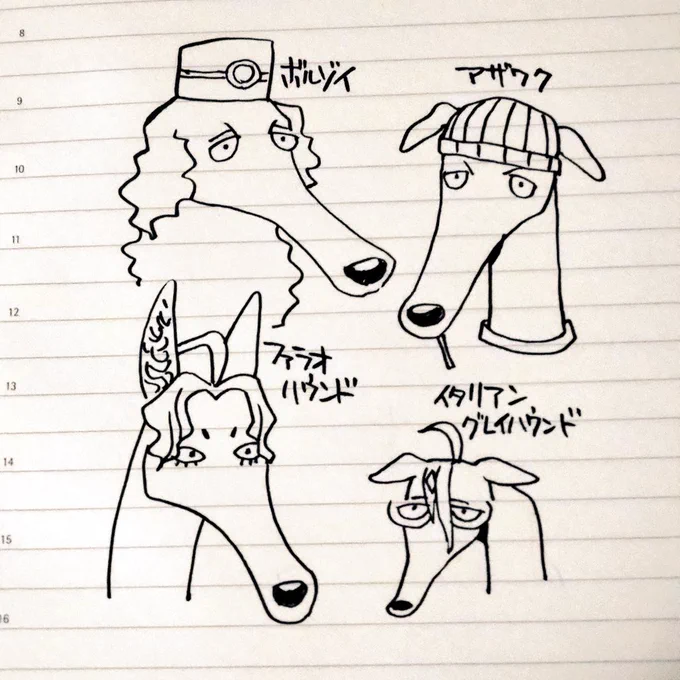 【犬化らくがき】ステゴ4人組