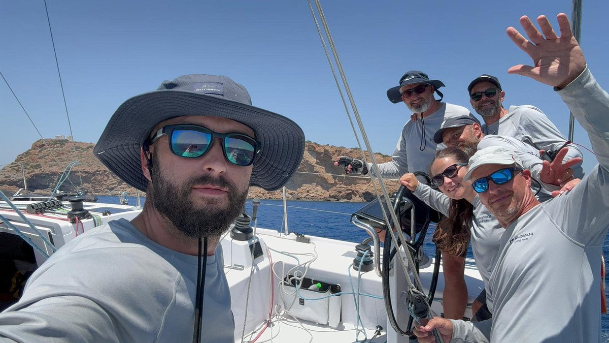 Náš Purposia Sailing Team úspěšně dorazil do cíle na závodě AEGEAN 600! 👏⚓⛵ hashtag#purposiagroup hashtag#purposiasailingteam hashtag#hsfsystem hashtag#offshoresailing hashtag#sailingworld hashtag#regatta hashtag#aegean600 hashtag#orcsailing hashtag#ircrating