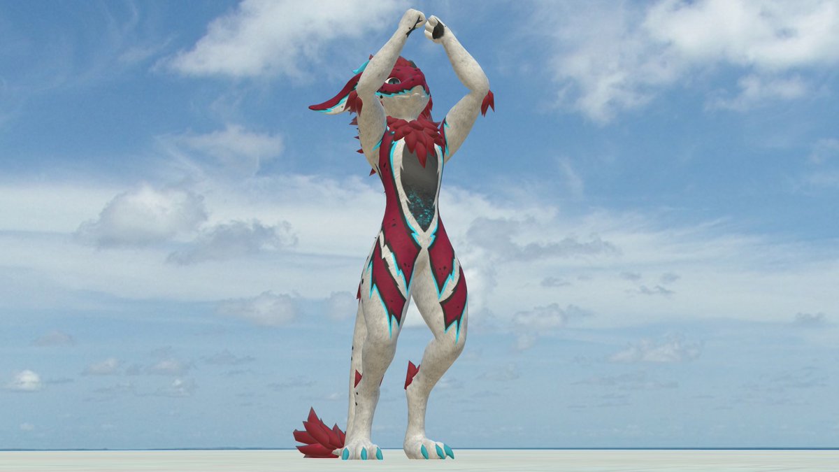 RednexTheFox's tweet photo. My feelings today, after long time exploring a few avatar worlds in #VRChat searching Nardoragon finally have compatible with Mobile version… 🙌🏼🎉🐲

First two public avatar owned by @TheVirtualFloof, while the third one owned by @Rambozotti

#VRChatMobile #Furry #Nardoragon https://t.co/ybqfHmq39V