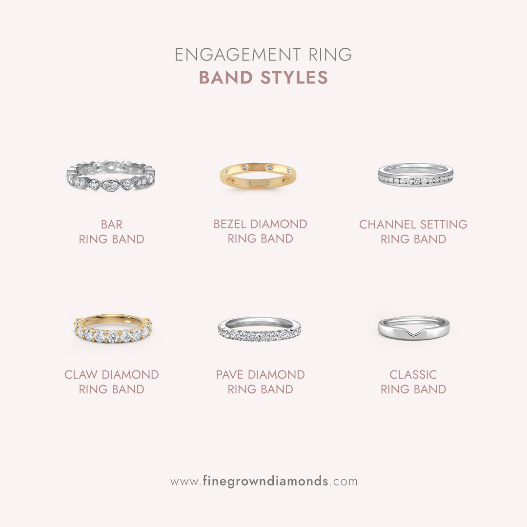 finegrown's tweet photo. ✨ ENGAGEMENT RING BAND STYLES ✨

Discover the perfect band to symbolize your love! 💍

Which style speaks to your heart? ❤️✨

#EngagementRing #RingBandStyles #LoveInEveryBand #SayYes #BrideToBe #JewelryInspo #DiamondRing #BridalJewelry #finegrowndiamonds https://t.co/efuEoDxRLX