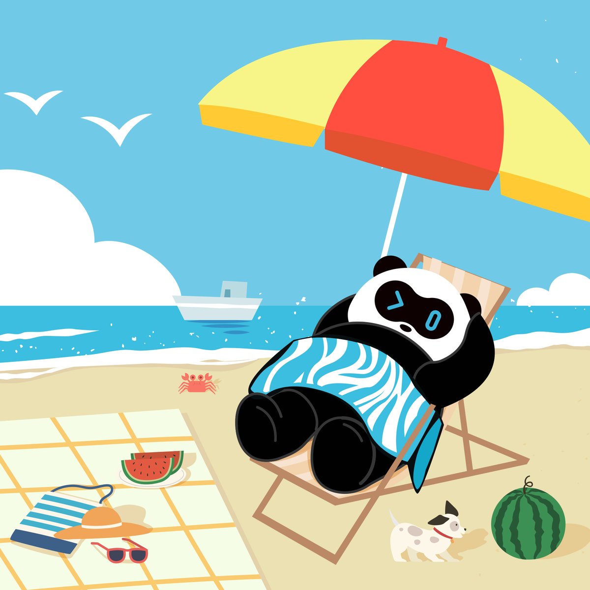 SOUNDPEATS_JP's tweet image. 海の日だぴょーん！~\(≧▽≦)/~

ぴょんぴょん♪ 海辺で休憩して、ぴょんぴょん♪

#海の日 🌊
#PEATS ⛱
#ピーツ 🐼