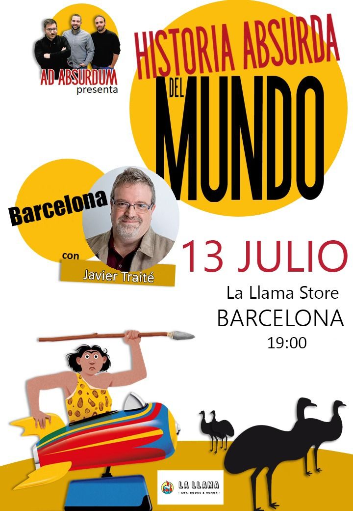 Lallamastore's tweet photo. Mañana a las 19:00, charla y presentación de Ad Absurdum: "Historia absurda del mundo". Entrada libre. https://t.co/BtlrpiswI2