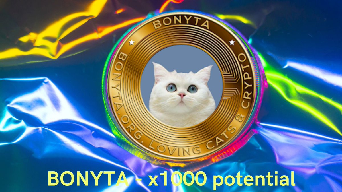 BonytaCoin's tweet photo. ✅ BONYTA - x1000 potential, 🚀 "The Queen of Crypto", 

✅ BONYTA: A captivating story of a real cat 🐈 

✅ Best memecoin 2.0 (The future), AI🤖, and NFTs🖼

✅ Memecoins can be 📈 risky. BONYTA offers potential growth! 

✅ BONYTA is💪🚀 backed by a vibrant community https://t.co/vp96BF31eR