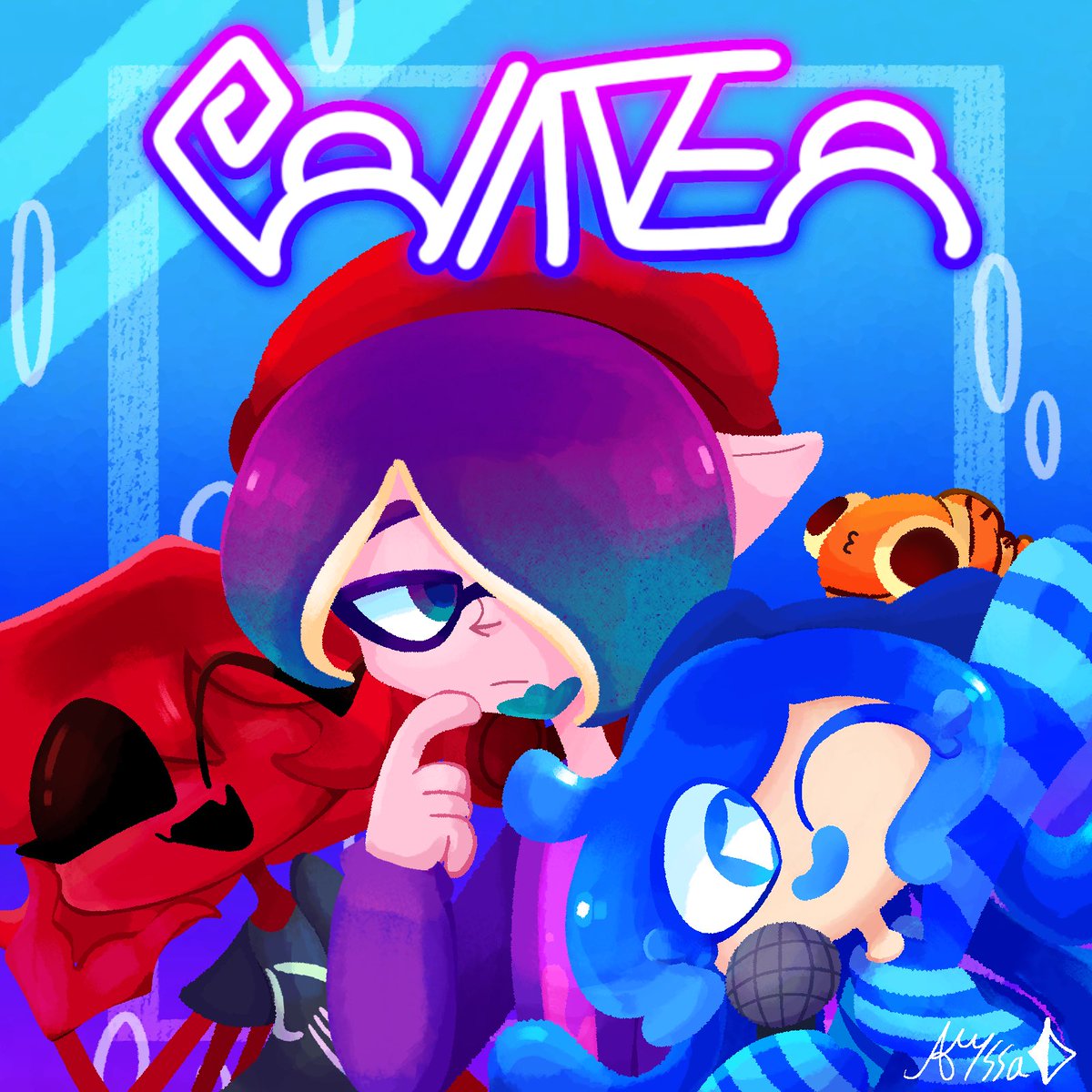 Alyssa_123ncncn's tweet photo. 漂流物樂團🌊🫧✨
#splatoon #splatoonoc #splatoonband #oc #123ncncn https://t.co/fQlQie4Dxa