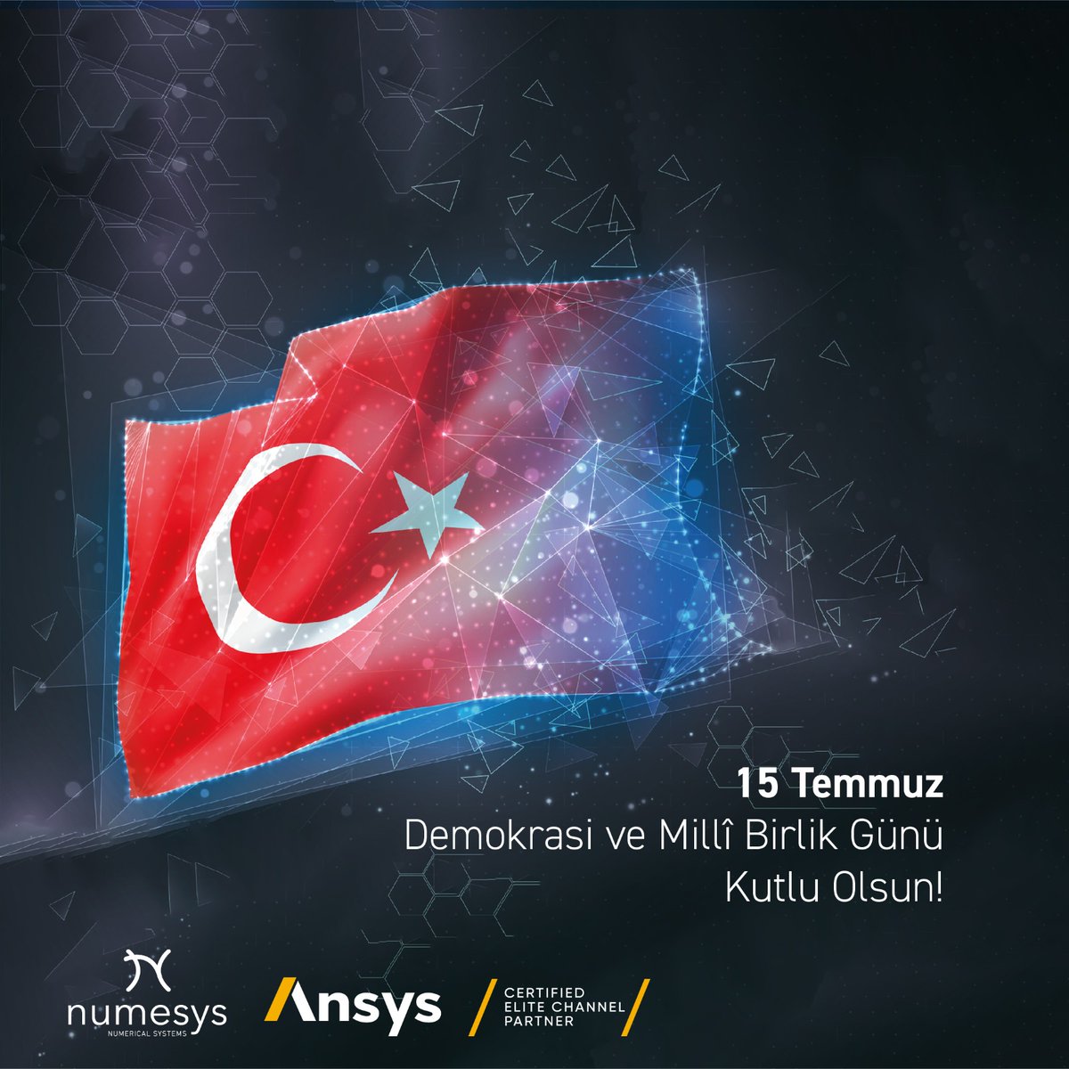 numesys_'s tweet photo. Demokrasimiz ve milletimiz için bir olup korkusuzca mücadeleye atılan şehitlerimizi minnetle anıyor, gazilerimize şükranlarımızı sunuyoruz. #15TemmuzDemokrasiveMilliBirlikGünü kutlu olsun! https://t.co/VxCZUsrzDR