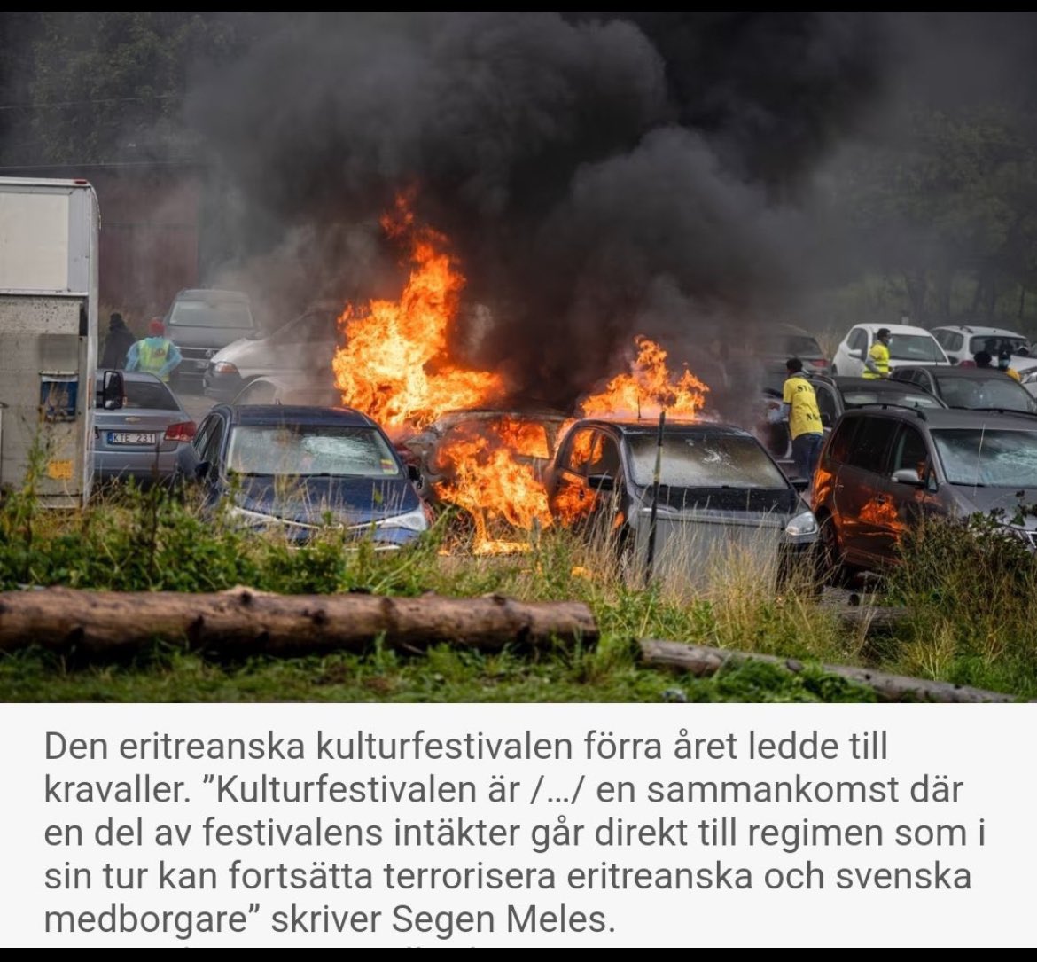 Harnett65's tweet photo. The #PFDJFestivals is known for glorifying war and forced military conscription and promotes hate speech, propaganda of tyranny, racial discrimination.All this caused distress last year &amp;we don't want a repeat in #Sweden this year.we urge the cancellation of the regime's events https://t.co/Sd1ZJYqlFZ