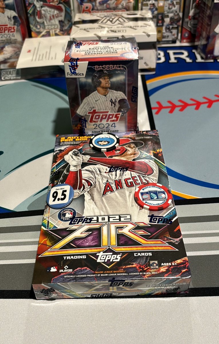 GZCardBreaks's tweet photo. ⚾️Baseball Break: Topps Fire Mixer⚾️
(1) 2022 #ToppsFire Hobby Box
(1) 2024 #Topps #Series2 #FanaticsExclusive Blaster Box
$12 per random team - USA Shipping is included, Canada Shipping please add +$10
30 Spots Left!
Breaks When Full!
Comment/DM to claim or go to the website⏬
https://t.co/Mqf9llv68j
#CardboardCollector #SportsCards #TheHobby #MLB #HobbyFamily #GoodVibes #Breakers #CardBreaks #BoxBreaks #SportsCard #BaseballCards #SportsTradingCards #SportsCardBreaks #CardBreakers