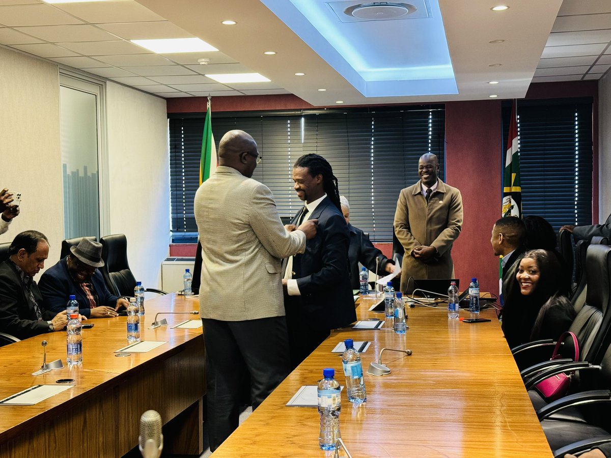 JoburgChiefWhip's tweet photo. We welcomed two new councillors representing Action SA to the COJ Metro Council today. 

Welcome to the City of Joburg, Cllr J. Aphane &amp; Cllr R. Sehoai. 

We wish you well in your new roles. https://t.co/0JqPxO488k