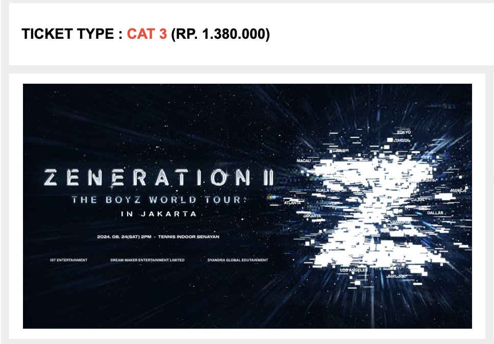 Dari Deobi untuk Deobi
📢Giveaway📢
Ticket Konser The Boyz Zeneration II in Jakarta
1 Tiket Cat 3

Presented by:
<a href="/belongstobae/">nes</a> <a href="/slamatulangtaun/">zu</a> <a href="/nyuunoona/">뉴✨</a> <a href="/dearjacobbae/">𝙕𝙀𝙁 𝘽𝘼𝙀💕</a> <a href="/angryjichang/">hal 🦄 (dm if urgent)</a> 

How to participate:
! Tidak perlu follow kami, cukup ikuti rules di bawah ini yaa !
 
📢RT dan