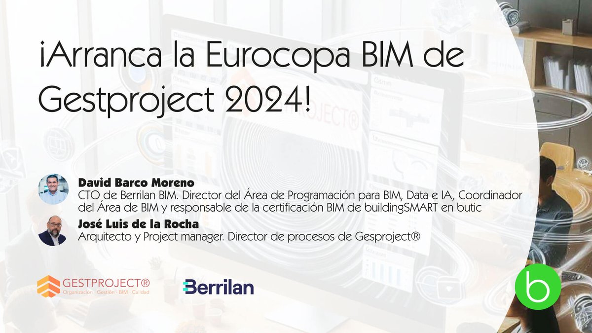 🌟 Únete este verano a la «Eurocopa BIM de Gestproject 2024». 

#Gestproject mejora la #gestióndeproyectos en #arquitectura e #ingenierías, aumentando eficiencia y colaboración.

Prepárate para el futuro con Gestproject. ¡No te lo pierdas! ✒️ bit.ly/4cSsIeU