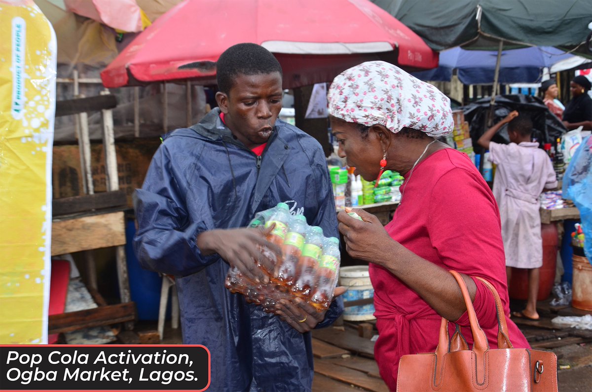 Ghadco_ng's tweet photo. Pop Cola has officially landed at Ogba Market. Be part of the excitement and enjoy a truly Nigerian refreshment! 🇳🇬

#chiamodmarketer 
#ghadco_ng 
#popcolaworld 
#mamudabeverages 
#ogbamarket 
#PopColaInLagos 
#ProudlyNigerian 
#MarketFun
#RevolutionNow 

Rema Zlatan https://t.co/iogZSB2uRd