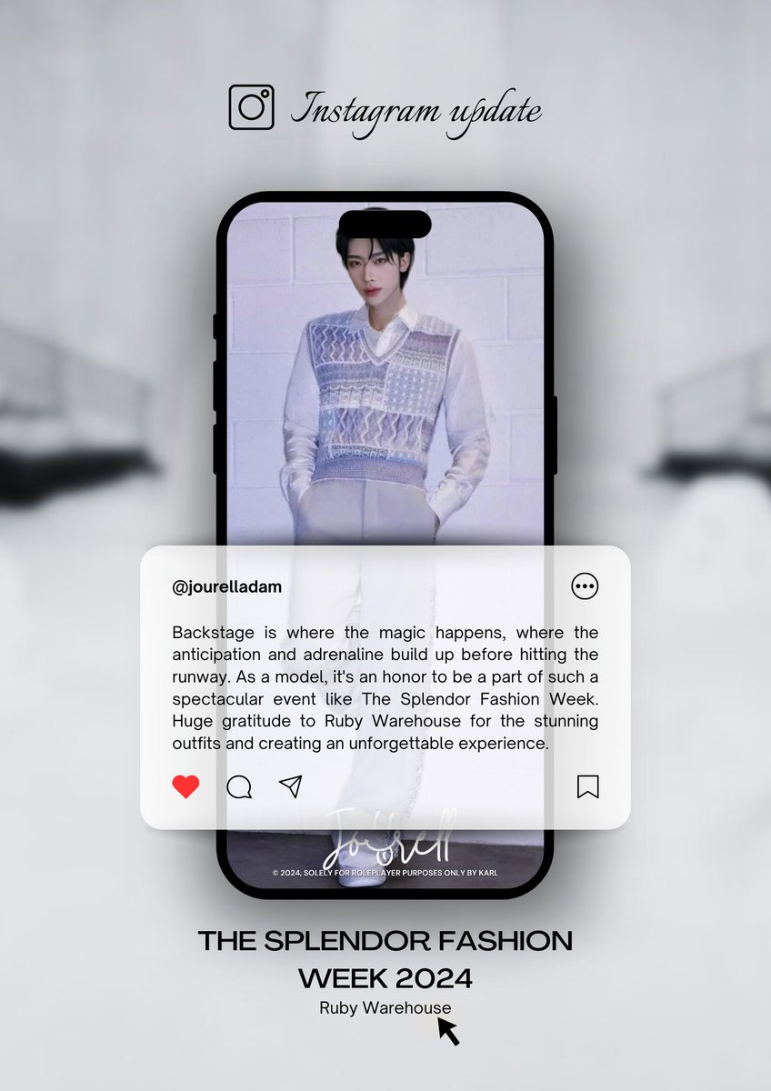 illustionalism's tweet image. ⠀

𝗜𝗡𝗦𝗧𝗔𝗚𝗥𝗔𝗠 𝗣𝗢𝗦𝗧𝗘𝗗
𝗷𝗼𝘂𝗿𝗲𝗹𝗹𝗮𝗱𝗮𝗺, Backstage is where the magic happens, where the anticipation and adrenaline build up before hitting the runway.

𝘴𝘦𝘦 𝘮𝘰𝘳𝘦...

⠀